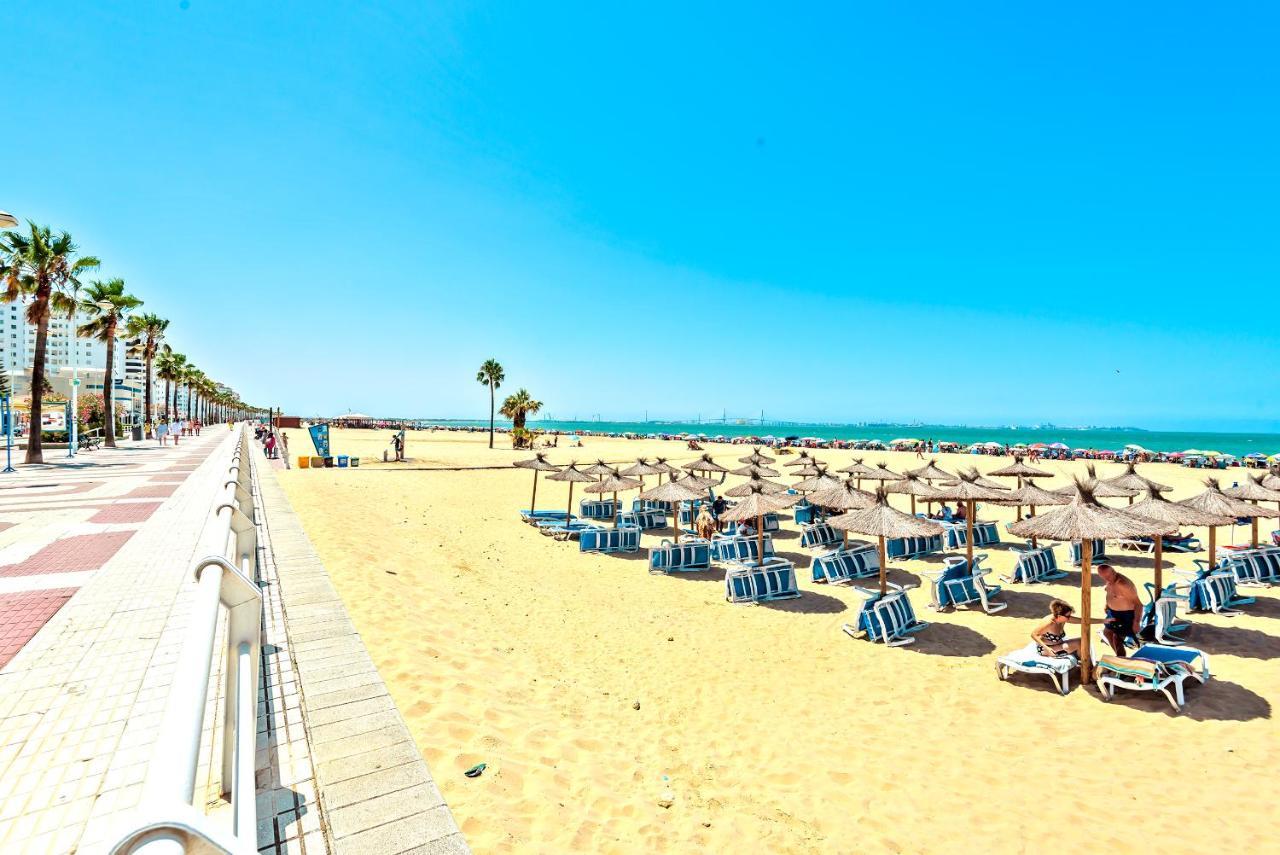 Ocean View Beach Apartment With Pool & Balconies El Puerto de Santa Maria Exterior photo